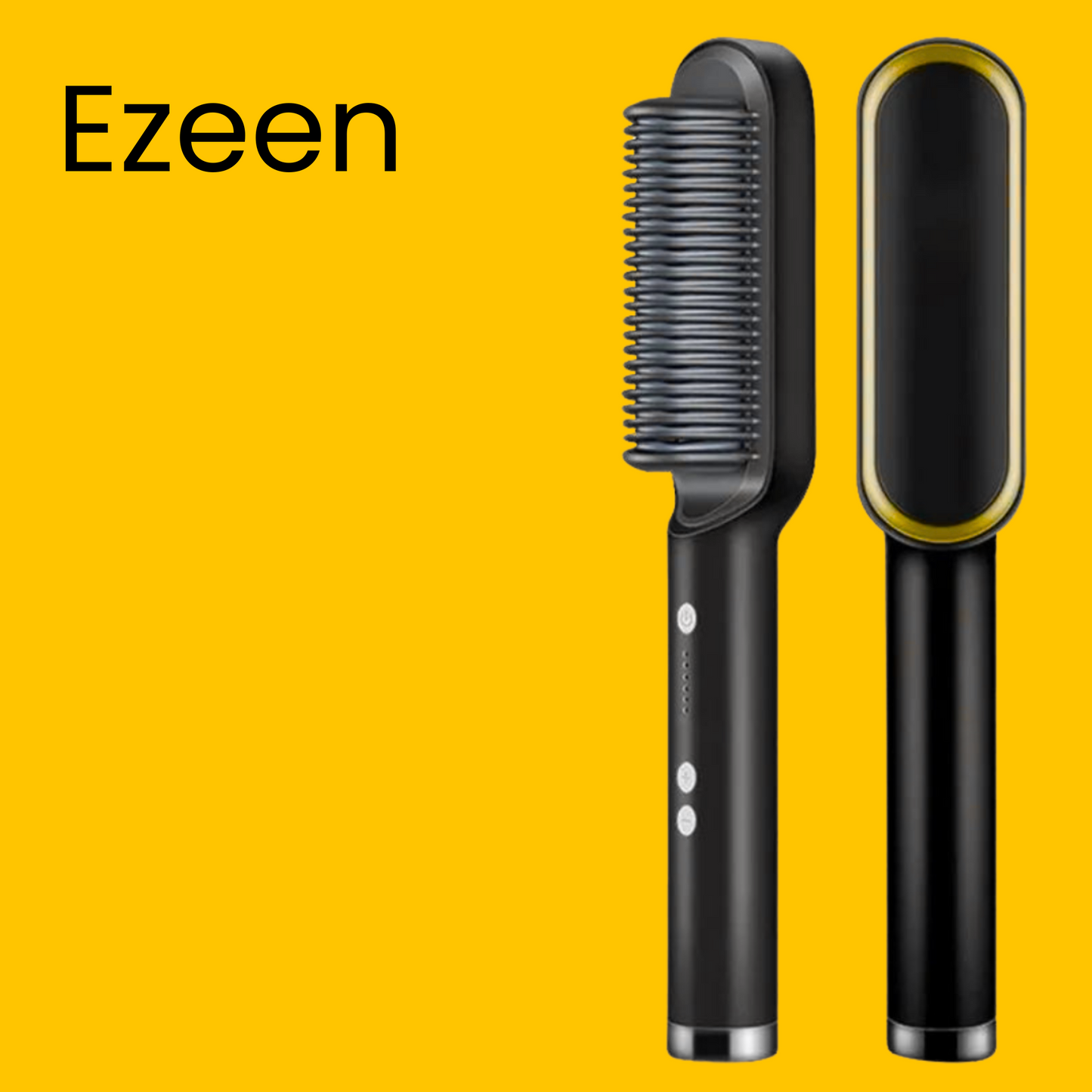 2 in 1 Hair Straightening Brush & Curler