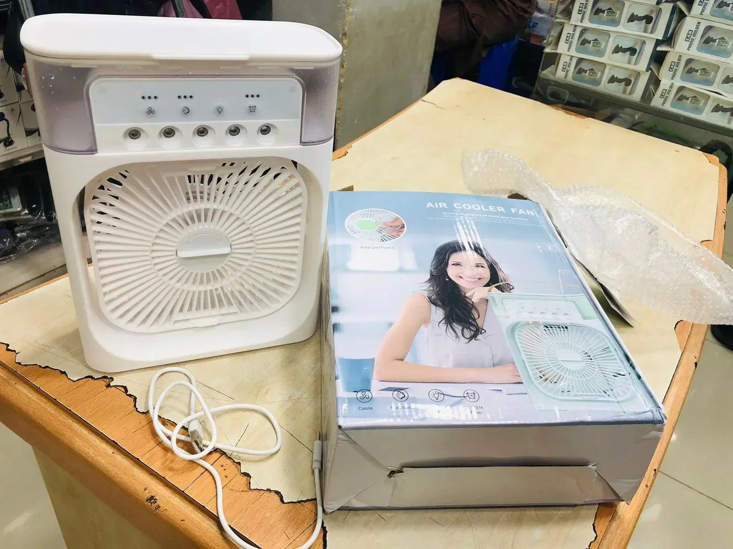 مکمل سائز کا پورٹیبل ایئر کولر - Fusion Auraarabic-aura-watch-side-view