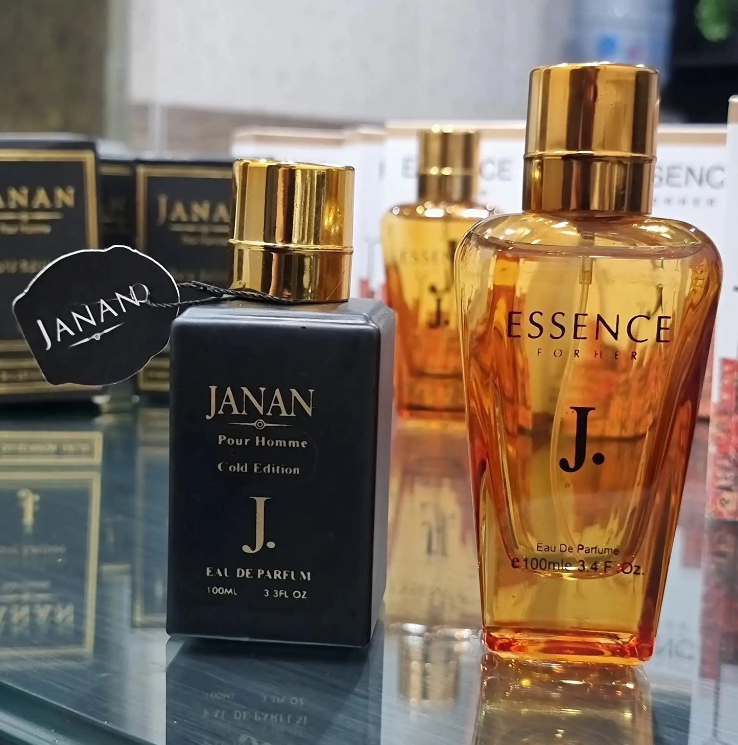 Janan perfume Pack Of 2 (E+J) With Free Delivery. - Fusion Auraarabic-aura-watch-side-view