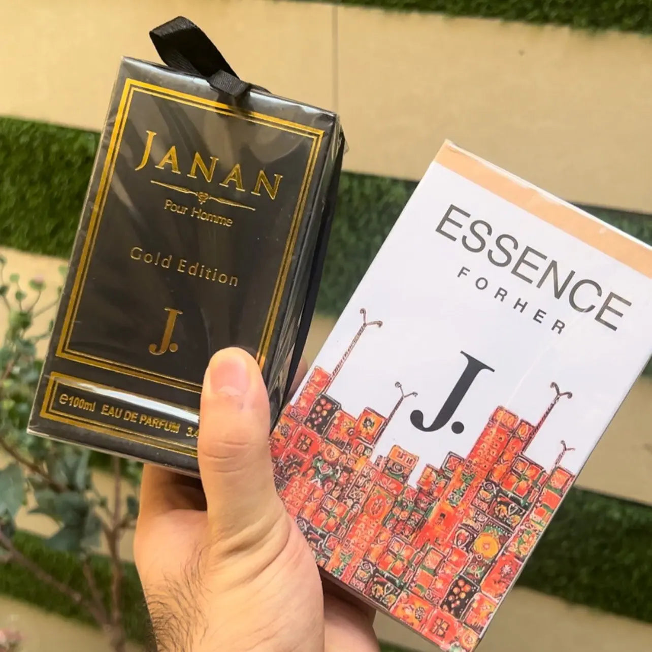 Janan perfume Pack Of 2 (E+J) With Free Delivery. - Fusion Auraarabic-aura-watch-side-view