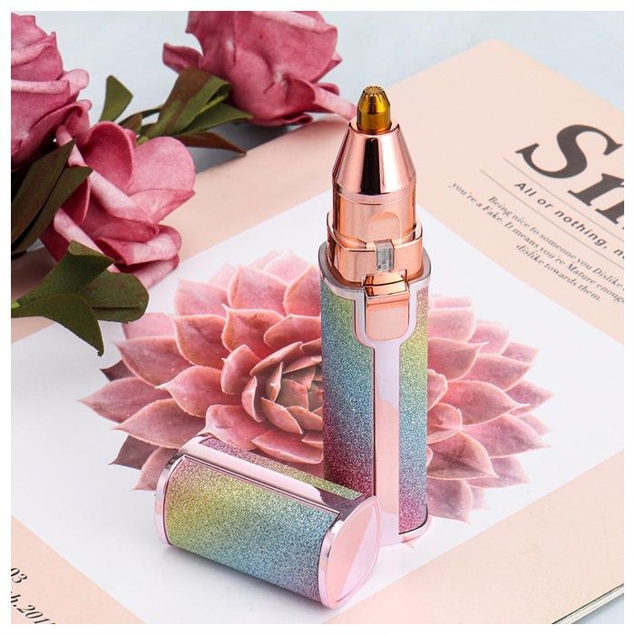 2-in-1 Eyebrow Trimmer & Facial Hair Shaver for Women – Rechargeable, Painless & Precise Beauty tool