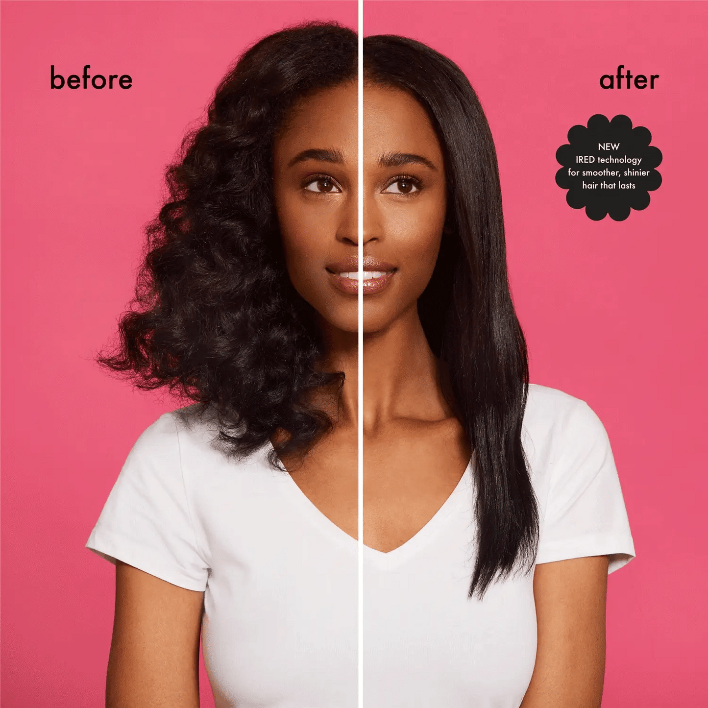 2 in 1 Hair Straightening Brush & Curler