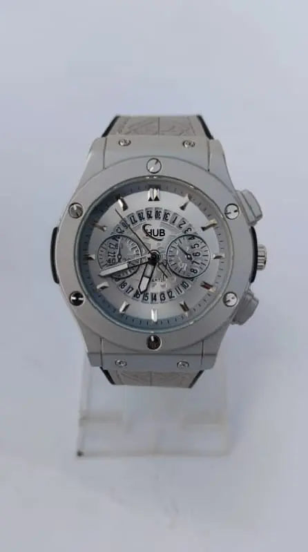 Hublot Leather  fancy dial - Fusion Auraarabic-aura-watch-side-view