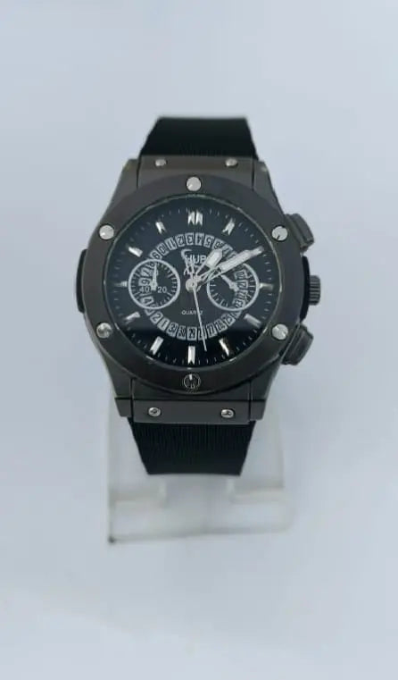 Hublot Leather  fancy dial - Fusion Auraarabic-aura-watch-side-view