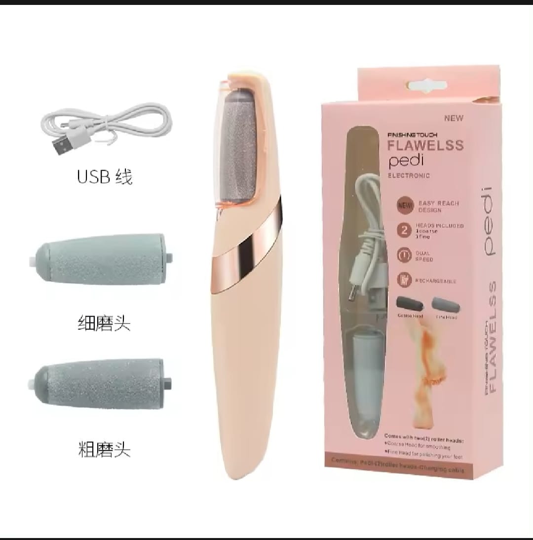 Electric Foot Callus Remover – Rechargeable Pedicure File for Dead Skin, Cracked Heels & Smooth Feet